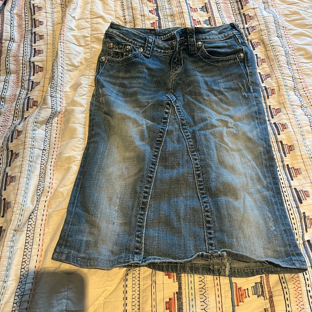 Miss Me Jean Skirt On Of A Kind